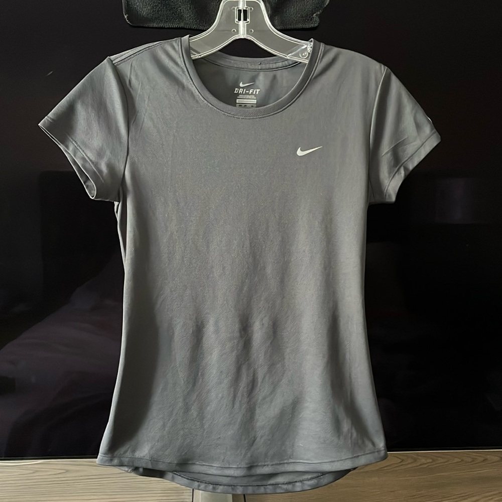 NIKE Women's Grey Dri-FIT Top